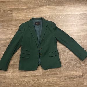 Hunter green blazer from Banana Republic, size 12